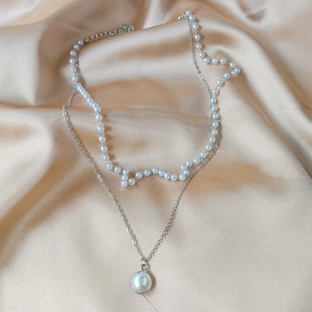 Cassie's Layered Pearl Necklace