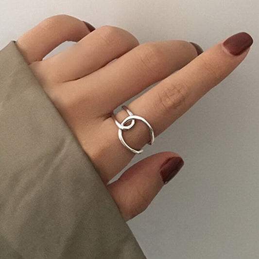 Elegant Silver Infinix Ring