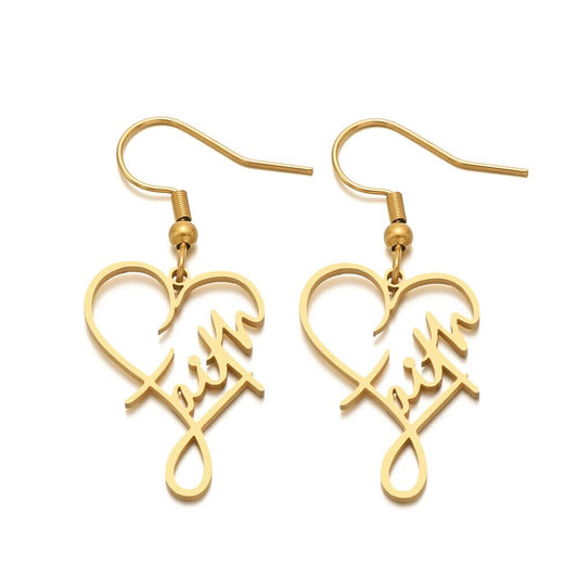 Faith and Truth Dangling Earrings